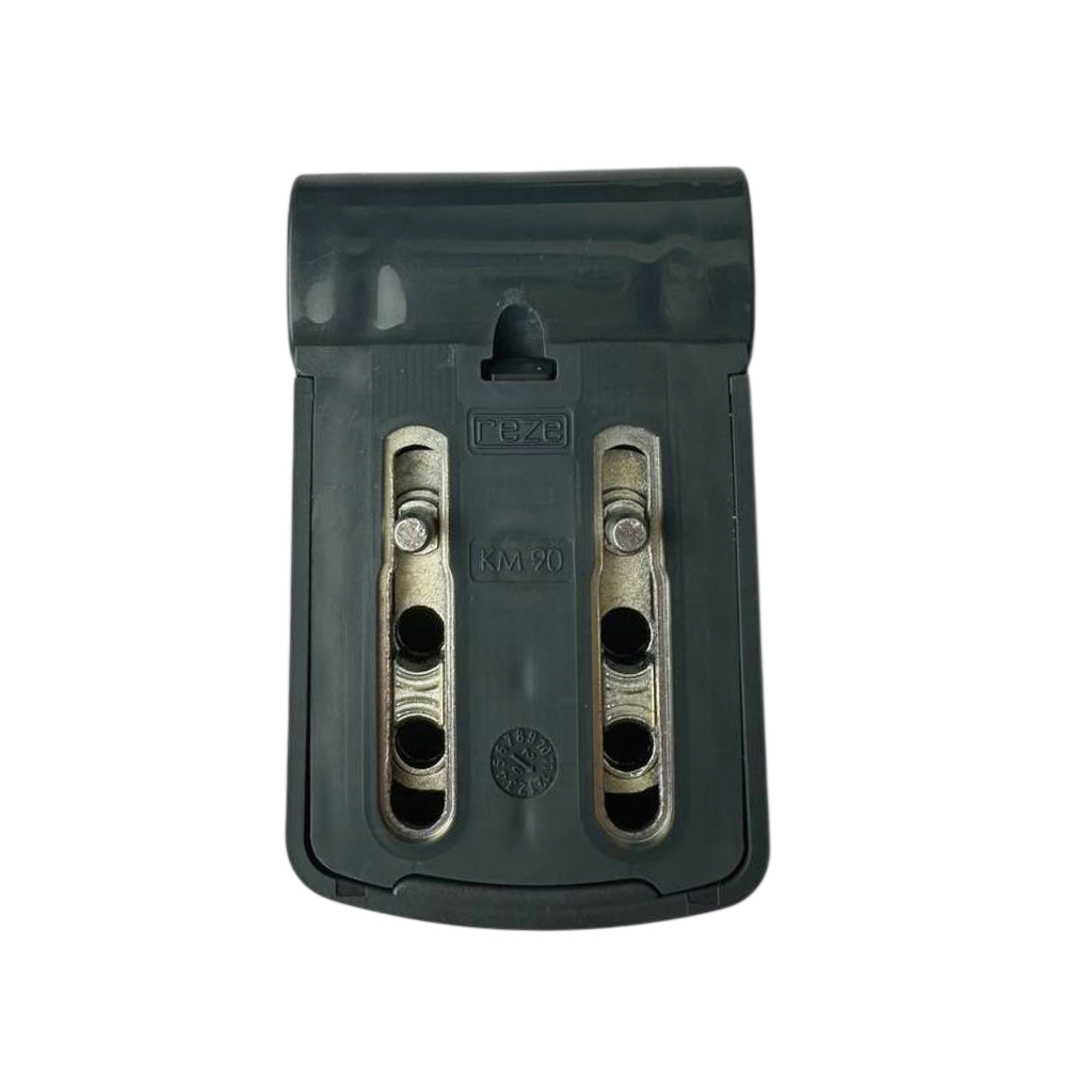 Петля REZE ALPHA XL дверная 90 мм (19-23 мм), RAL 7016 антрацит