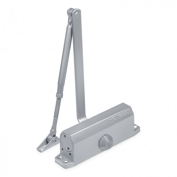 Доводчик NOTEDO DC-100, EN3/4/5, 120 кг, 1250 мм, RAL 9006 серый